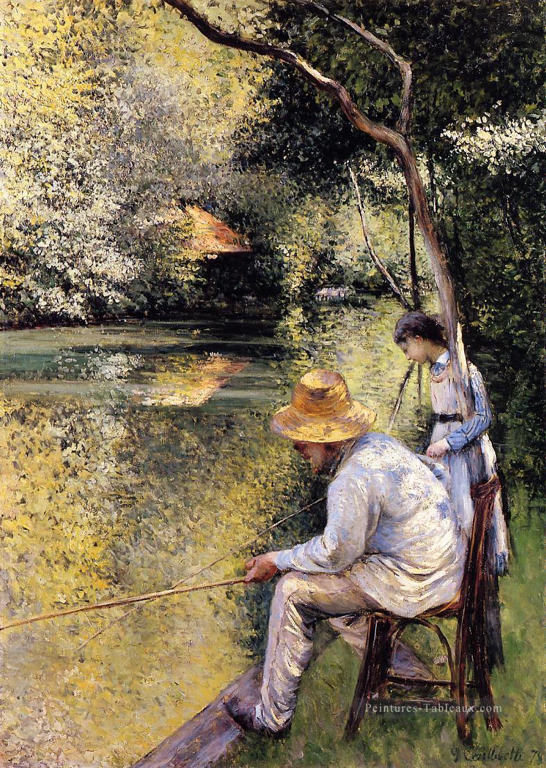 Pêche Gustave Caillebotte Peintures à l'huile